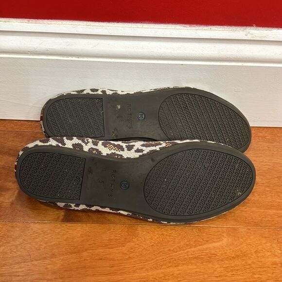 Rothys Mocha Spot Animal Leopard Print Round Toe Flat Shoe‎ Loafers Size 8 main image 4